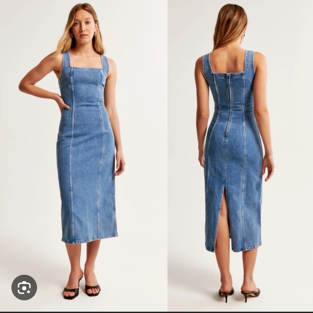 Abercrombie & Fitch Blue Denim Dress